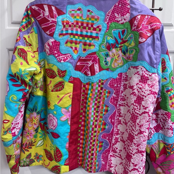 Madison Studio Orange Multi-Color Patterned Jacket - Picture 2 of 6